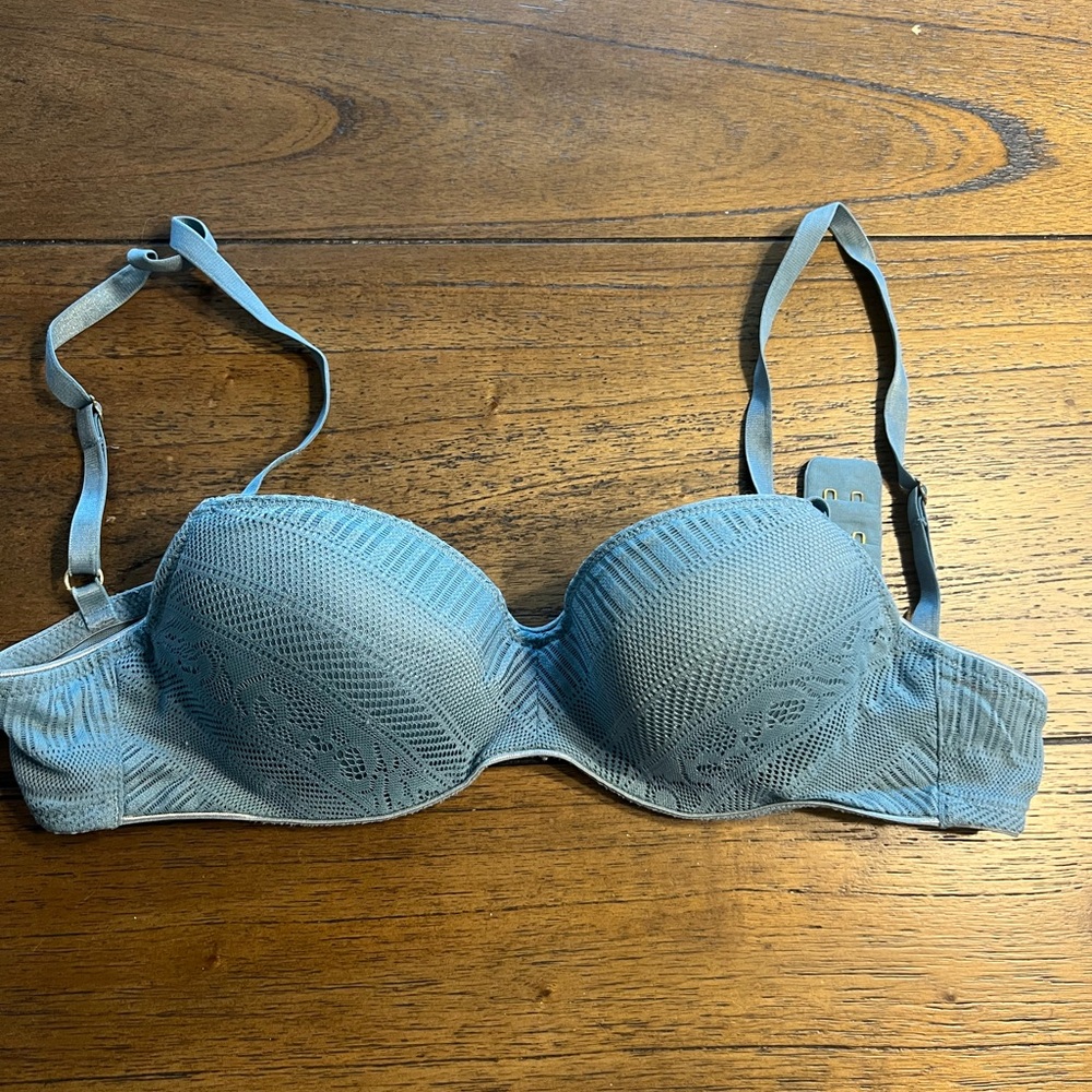 ThirdLove Blue Underwire Bra with Adjustable Straps